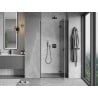 Mexen Mist-H L Duschdrehtür rechts 90 cm, transparent, schwarz - 8A5L-090-000-70-00-P