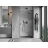 Mexen Mist-H L Duschdrehtür rechts 120 cm, transparent, schwarz - 8A5L-120-000-70-00-P