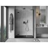 Mexen Mist-H L Duschdrehtür links 135 cm, transparent, schwarz - 8A5L-135-001-70-00-L
