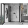 Mexen Mist-H L Duschtür nach links öffnend 150 cm, transparent, schwarz - 8A5L-150-001-70-00-L
