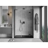 Mexen Mist-H L Duschabtrennung Rechts Anschlag 125 cm, transparent, schwarz - 8A5L-125-001-70-00-P