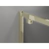 Mexen Exo-3S 3-seitige Duschkabine, schwenkbar, 85 x 75 cm, transparent, gold - 8181-085-075-50-00-3S