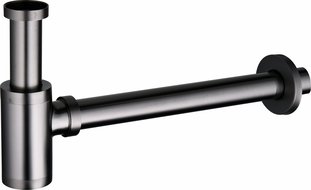 Mexen Runder Halbsiphon für Waschbecken, Graphit - 79950-66