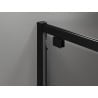 Mexen Exo-3S Duschkabine 3-seitig schwenkbar 100 x 85 cm, transparent, schwarz - 8181-100-085-70-00-3S
