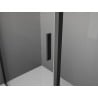 Mexen Exo-3S Duschkabine 3-seitig schwenkbar 100 x 110 cm, transparent, schwarz - 8181-100-110-70-00-3S