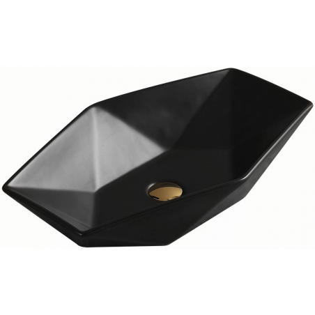 Mexen Elena Aufsatzwaschbecken 63 x 41 cm, schwarz matt - 21476385