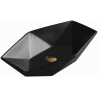 Mexen Elena Aufsatzwaschbecken 63 x 41 cm, schwarz matt - 21476385