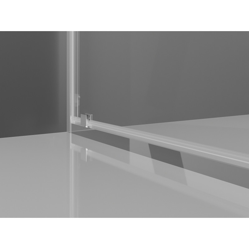 Mexen Exo-3S dreiseitige Duschkabine 120 x 75 cm, transparent, Chrom - 8182-120-075-01-00-3S