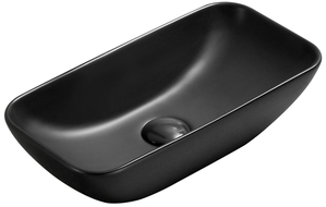 Mexen Klara Aufsatzwaschbecken 46 x 23 cm, Schwarz matt - 21564685