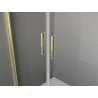 Mexen Exo-3S Duschkabine mit 3 Wänden, schwenkbar 70 x 100 cm, transparent, gold - 8182-070-100-50-00-3S