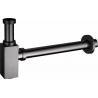 Mexen quadratischer Halbsyphon für Waschbecken, Graphit - 79960-66