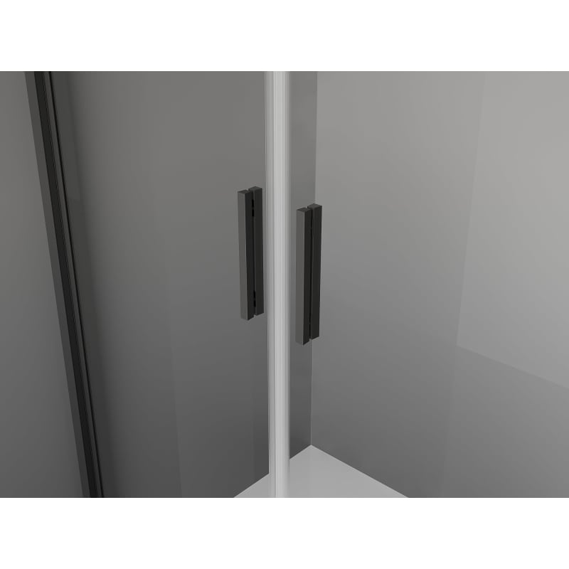 Mexen Exo-3S 3-seitige Duschkabine schwenkbar 70 x 95 cm, transparent, schwarz - 8182-070-095-70-00-3S