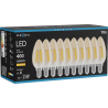 Mexen Vintis 10x LED-Filament-Glühbirne E14, C35, 4W, Warm - 2200K, 400 lm, amber - L154-E14-0422-50x10