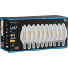 Mexen Vintis 10x LED-Filamentlampen E14, C35, 4W, Warm - 2700K, 470 lm, klar - L154-E14-0427-00x10
