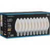 Mexen Vintis 10x LED-Filamentlampe E14, C35, 6W, Warm - 2700K, 720 lm, klar - L154-E14-0627-00x10