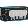 Mexen Vintis 6x LED-Filament-Glühbirne E14, G45, 2W, Neutral - 4000K, 240 lm, klar - L156-E14-0240-00x06
