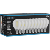 Mexen Vintis 10x LED-Filamentlampe E14, G45, 4W, Neutral - 4000K, 470 lm, klar - L156-E14-0427-00x10 - L156-E14-0440-00x10
