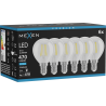 Mexen Vintis 6x LED-Filament-Glühbirne E14, G45, 4W, Kalt - 6500K, 470 lm, klar - L156-E14-0465-00x06