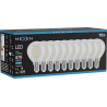 Mexen Vintis 10x LED-Filamentlampe E14, G45, 4W, Kalt - 6500K, 470 lm, klar - L156-E14-0465-00x10
