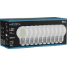 Mexen Vintis 10x LED-Glühbirne Filament E27, G45, 4W, 55 lm, grün - L156-E27-04XX-46x10