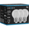 Mexen Vintis 3x LED-Filamentlampe E27, G45, 4W, 55 lm, blau - L156-E27-04XX-47x03