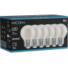 Mexen Vintis 6x LED-Filament-Glühbirne E27, G45, 4W, 55 lm, orange - L156-E27-04XX-48x06