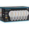 Mexen Vintis 6x LED-Filament-Lampe E27, G45, 2W, Warm - 2700K, 240 lm, klar - L156-E14-0227-00x06 - L156-E27-0227-00x06