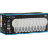 Mexen Vintis 10x LED-Filament-Glühbirne E27, G45, 2W, Neutral - 4000K, 240 lm, klar - L156-E14-0227-00x10 - L156-E27-0240-00x10