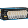 Mexen Vintis 10x LED-Filament-Glühbirne E27, G45, 4W, Warm - 2200K, 400 lm, amber - L156-E27-0422-50x10