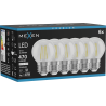 Mexen Vintis 6x LED-Filament-Glühbirne E27, G45, 4W, Neutral - 4000K, 470 lm, klar - L156-E27-0427-00x06 - L156-E27-0440-00x06