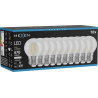Mexen Vintis 10x LED Filamentlampe E27, G45, 4W, Neutral - 4000K, 470 lm, klar - L156-E27-0427-00x10 - L156-E27-0440-00x10