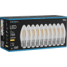 Mexen Vintis 10x LED-Filamentlampe E27, C35, 6W, Warm - 2700K, 720 lm, klar - L154-E27-0627-00x10