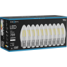 Mexen Vintis 10x LED-Filamentlampe E27, C35, 6W, Neutral - 4000K, 720 lm, klar - L154-E27-0640-00x10