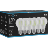 Mexen Vintis 6x LED-Filamentlampe E27, A60, 4W, 55 lm, grün - L150-E27-04XX-46x06