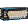 Mexen Vintis 10x LED-Filament-Glühbirne E27, A60, 4W, Warm - 2200K, 400 lm, amber - L150-E27-0422-50x10