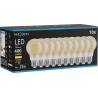 Mexen Vintis 10x LED-Filamentlampe E27, A60, 4W, Warm - 2700K, 400 lm, amber - L150-E27-0427-50x10
