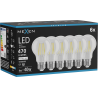 Mexen Vintis 6x LED-Filamentlampe E27, A60, 4W, Neutral - 4000K, 470 lm, klar - L150-E27-0440-00x06
