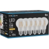 Mexen Vintis 6x LED-Filamentlampe E27, A60, 6W, Warm - 2200K, 720 lm, klar - L150-E27-0622-00x06