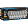 Mexen Vintis 10x LED-Filament-Glühbirne E27, A60, 6W, Warm - 2200K, 450 lm, Rauch - L150-E27-0622-70x10