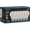 Mexen Vintis 6x LED-Filament-Lampe E27, A60, 6W, Warm - 2700K, 720 lm, klar - L150-E27-0627-00x06