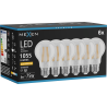 Mexen Vintis 6x LED-Filament-Glühbirne E27, A60, 8W, Warm - 2200K, 1055 lm, klar - L150-E27-0822-00x06