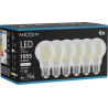 Mexen Vintis 6x LED-Filament-Glühbirne E27, A60, 8W, Neutral - 4000K, 1055 lm, klar - L150-E27-0840-00x06