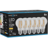 Mexen Vintis 6x LED-Filamentlampe E27, A60, 10W, Warm - 2700K, 1320 lm, klar - L150-E27-1027-00x06