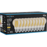 Mexen Vintis 10x LED-Filament-Glühbirne E27, A60, 10W, Warm - 2700K, 910 lm, bernstein - L150-E27-1027-50x10