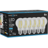 Mexen Vintis 6x LED-Filamentlampe E27, A60, 10W, Kaltweiß - 6500K, 1320 lm, klar - L150-E27-1065-00x06