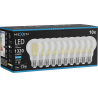 Mexen Vintis 10x LED-Filament-Glühbirne E27, A60, 10W, Kalt - 6500K, 1320 lm, klar - L150-E27-1065-00x10