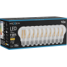Mexen Vintis 10x LED-Filament-Glühbirne E27, A60, 12W, Warm - 2700K, 1585 lm, klar - L150-E27-1227-00x10