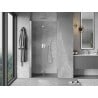 Mexen Mist-F faltbare Duschabtrennung links 90 cm, transparent, Chrom - 8A6-090-000-01-00-L