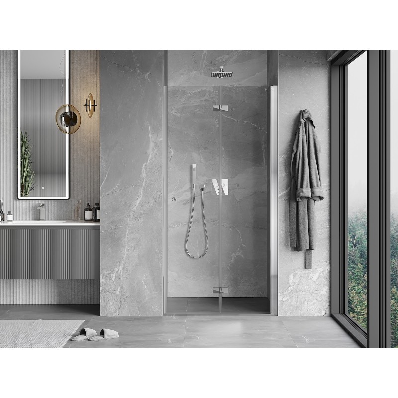 Mexen Mist-F Falttür Duschwand rechts 115 cm, transparent, Chrom - 8A6-115-000-01-00-P