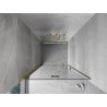 Mexen Mist-F Falttür Dusche links 75 cm, transparent, gold - 8A6-075-000-50-00-L